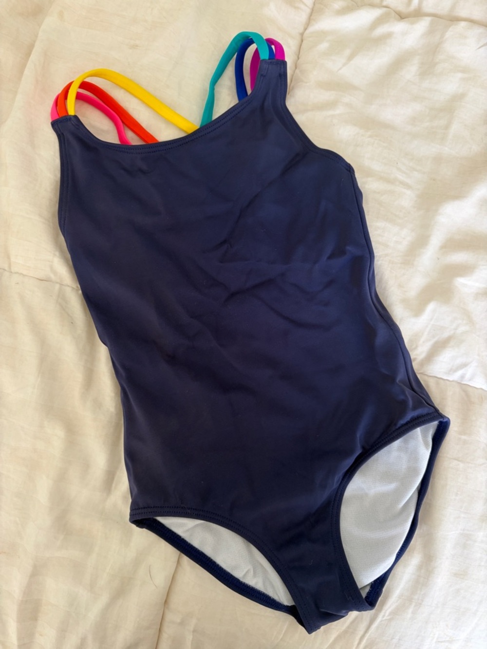 Boden Multi-Colored Crossback Strappy Swimsuit